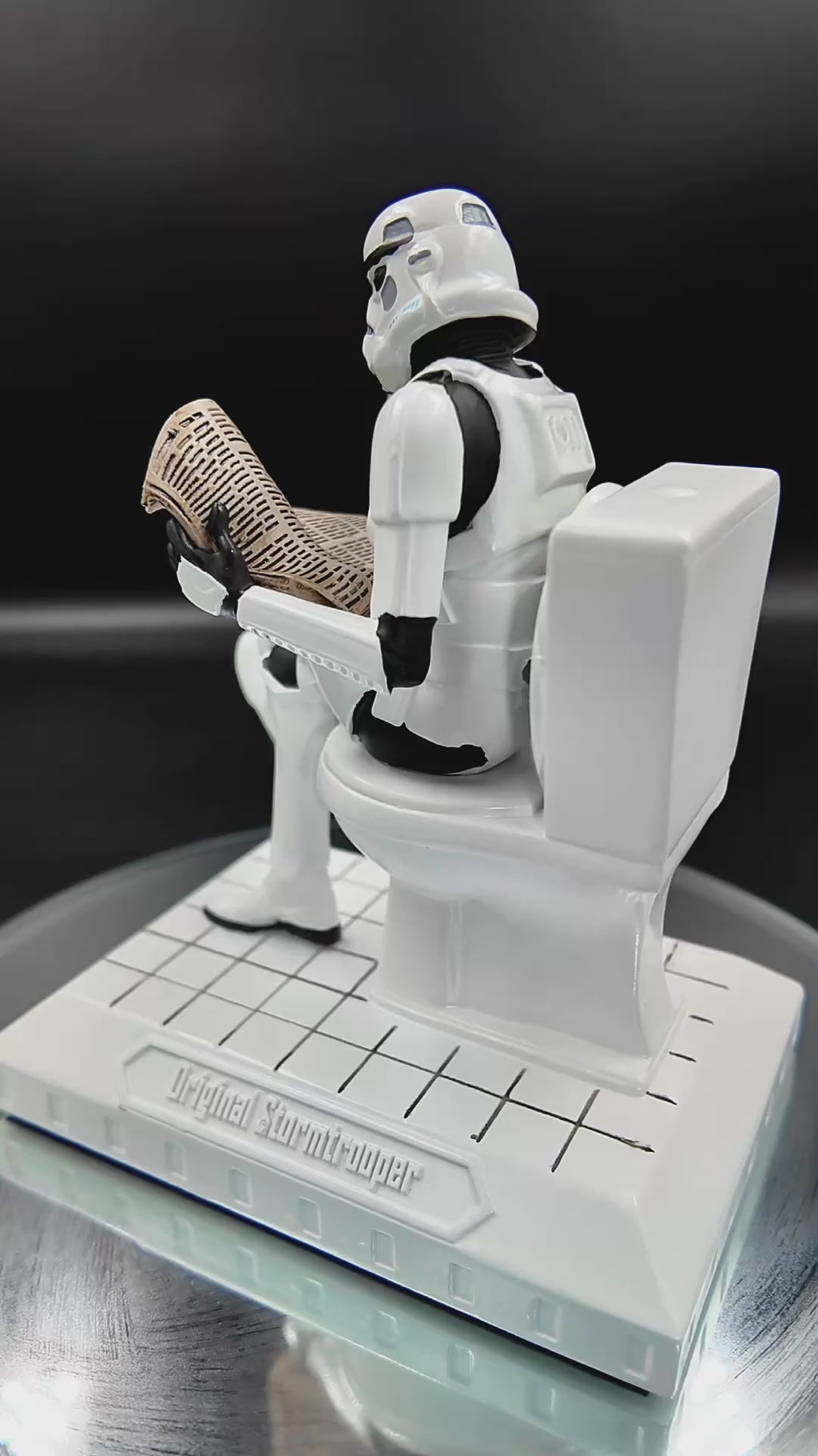 Original Stormtrooper Pooper Trooper on a Toilet Figurine
