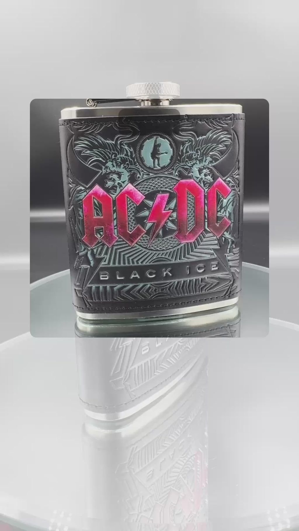 ACDC Black Ice Hip Flask