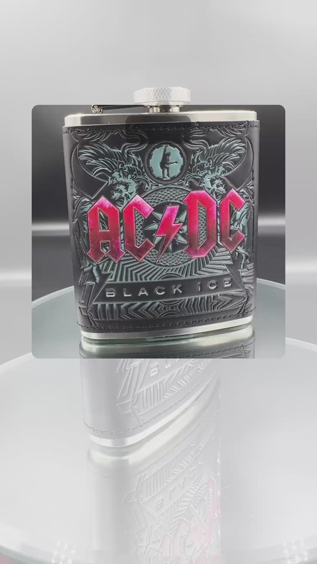 ACDC Black Ice Hip Flask