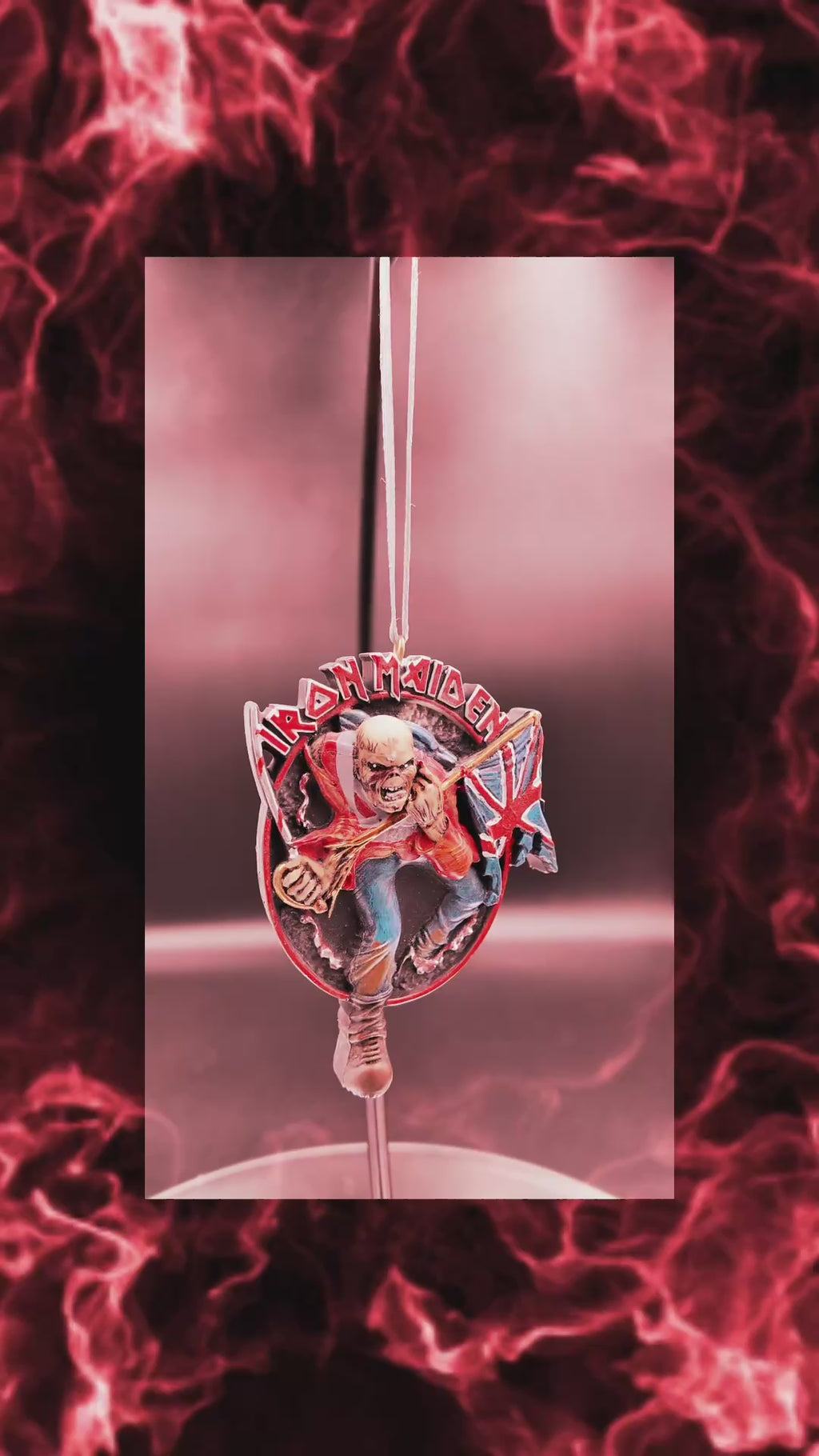 Iron Maiden The Trooper Hanging Ornament 8.5cm | Nemesis Now