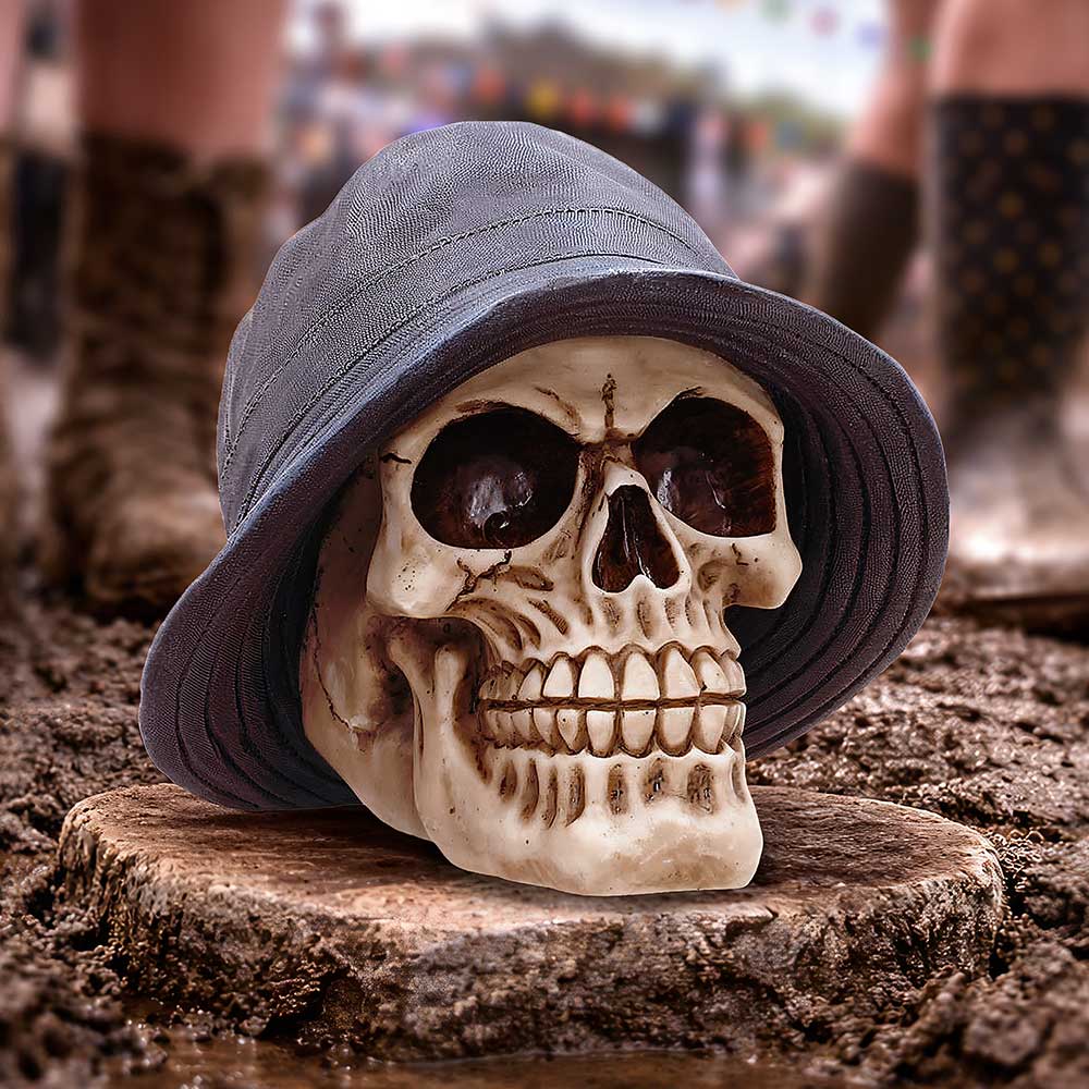 Nemesis Now Mad For It Bucket Hat Skull Ornament 13.5cm