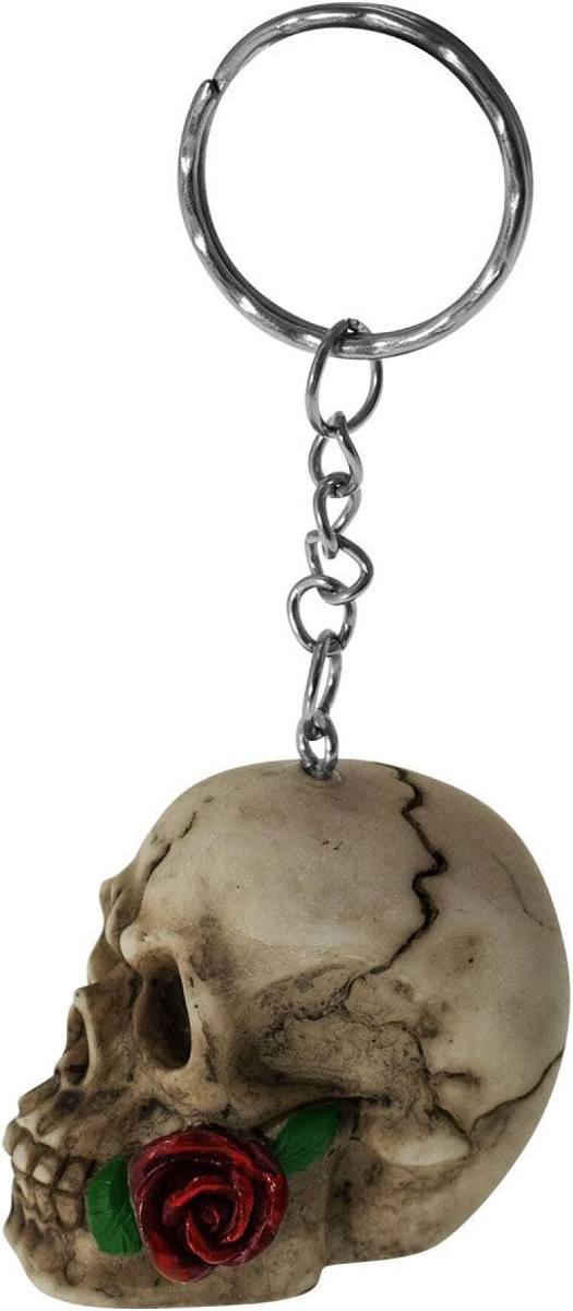 Rose From The Dead Skull & Rose Keyring 4.6cm – Nemesis Now