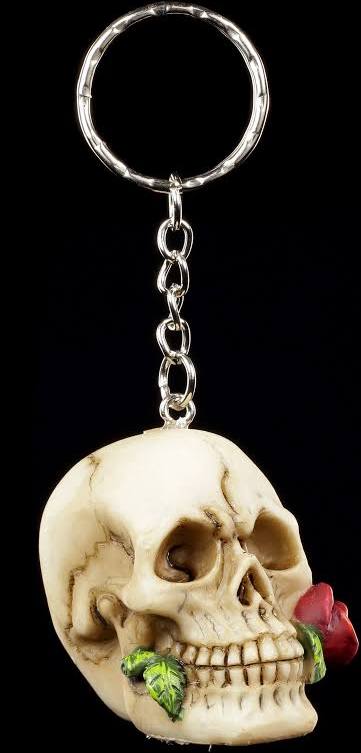 Rose From The Dead Skull & Rose Keyring 4.6cm – Nemesis Now