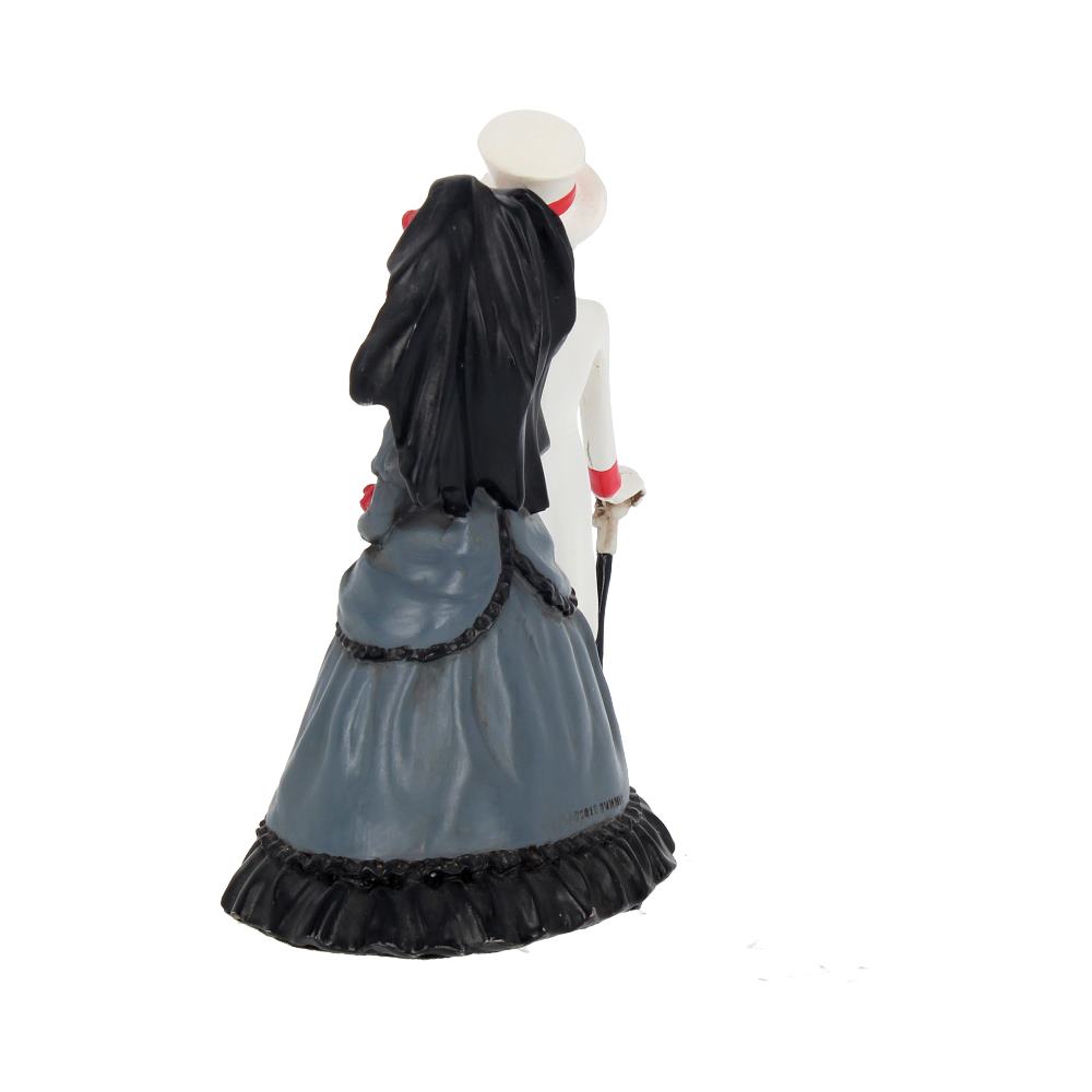 Forever by Your Side Skeleton Bride and Groom Figurine, 14cm