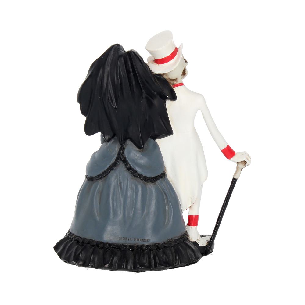 Forever by Your Side Skeleton Bride and Groom Figurine, 14cm