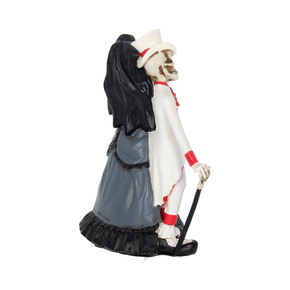 Forever by Your Side Skeleton Bride and Groom Figurine, 14cm