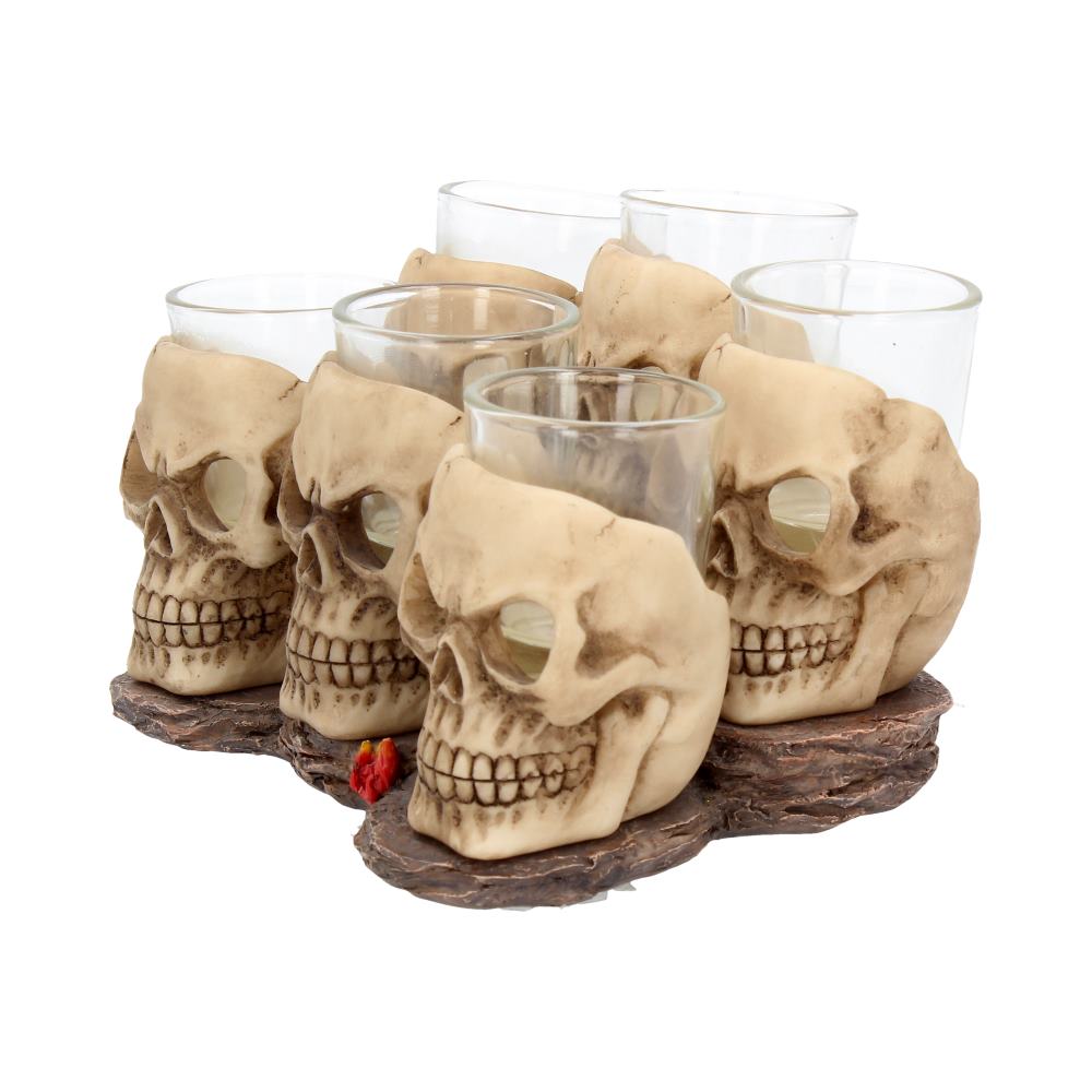 Six Shooter Skulls Shot Glass Set of 6 – Nemesis Now
