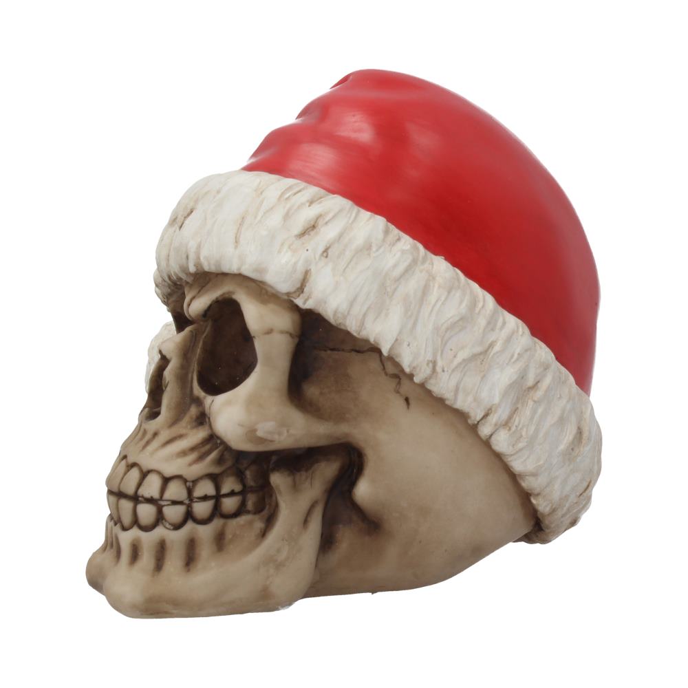 Silent Night Santa Hat Skull Ornament 15.5cm | Nemesis Now