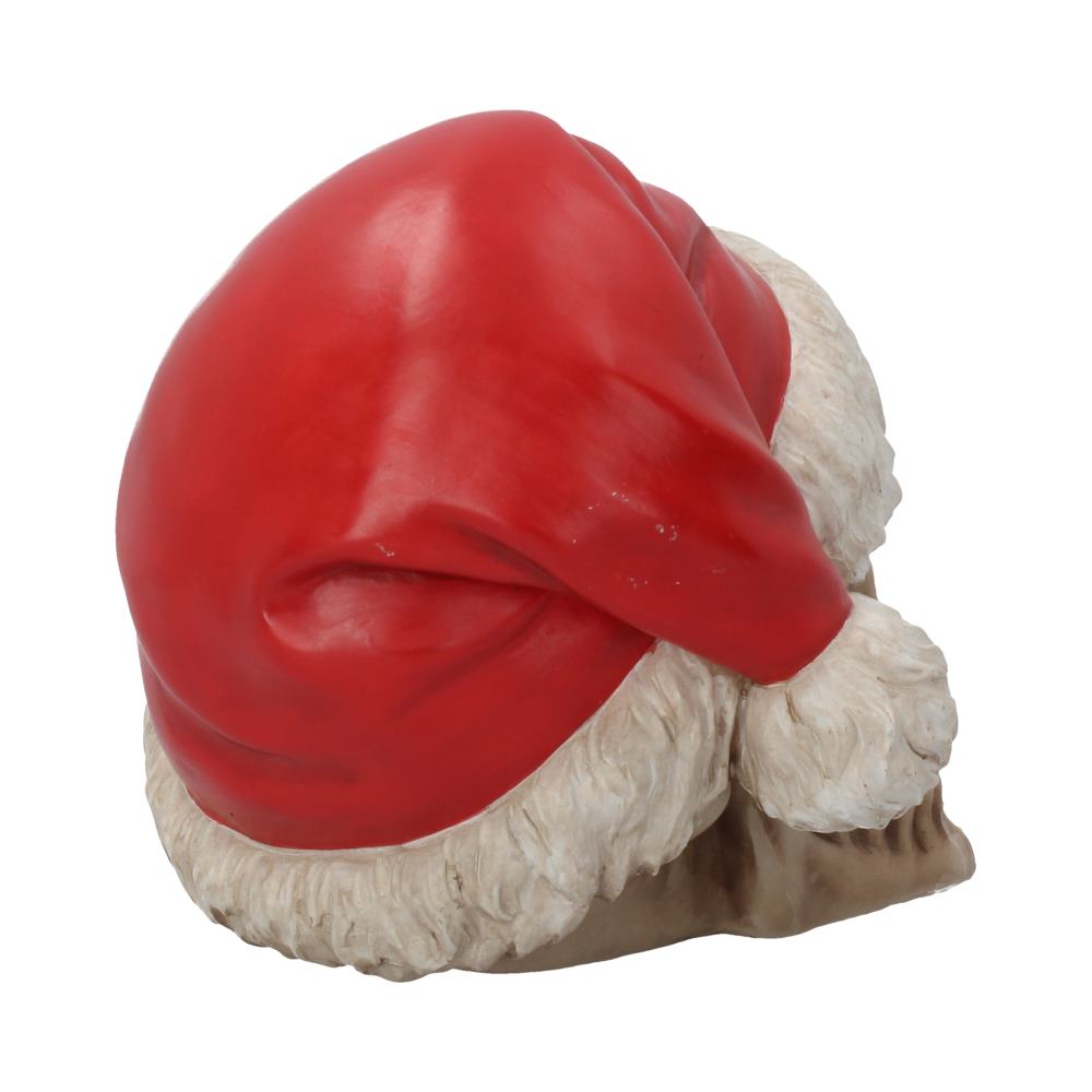 Silent Night Santa Hat Skull Ornament 15.5cm | Nemesis Now