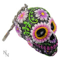 Sugar Petal Day of the Dead Skull Keyring 6cm – Nemesis Now