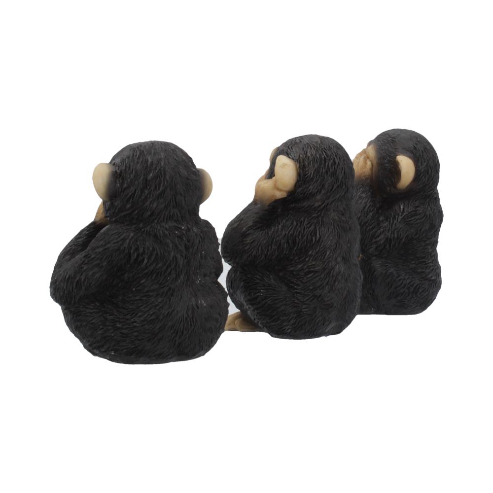 Nemesis Now Three Wise Chimp Figurines – 8cm Set of 3