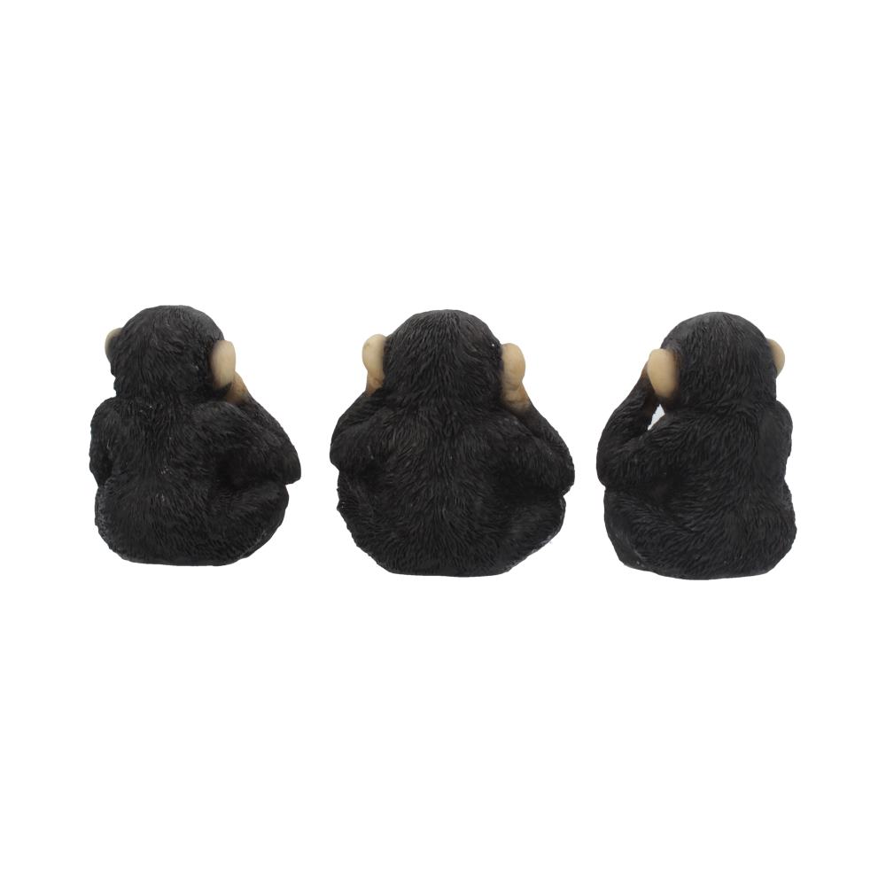 Nemesis Now Three Wise Chimp Figurines – 8cm Set of 3