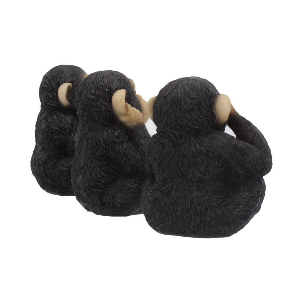 Nemesis Now Three Wise Chimp Figurines – 8cm Set of 3