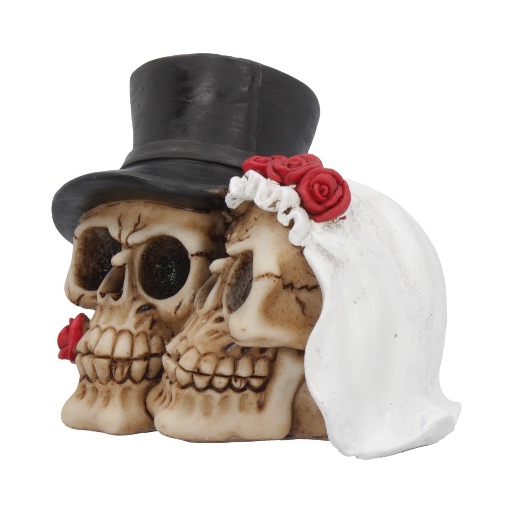Together Forever Bride & Groom Skull Ornament 16cm – Nemesis Now