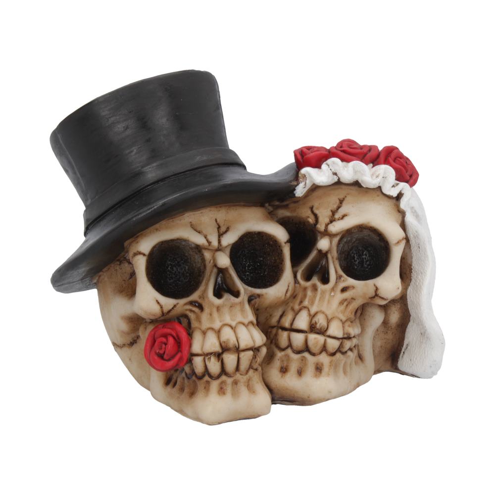 Together Forever Bride & Groom Skull Ornament 16cm – Nemesis Now