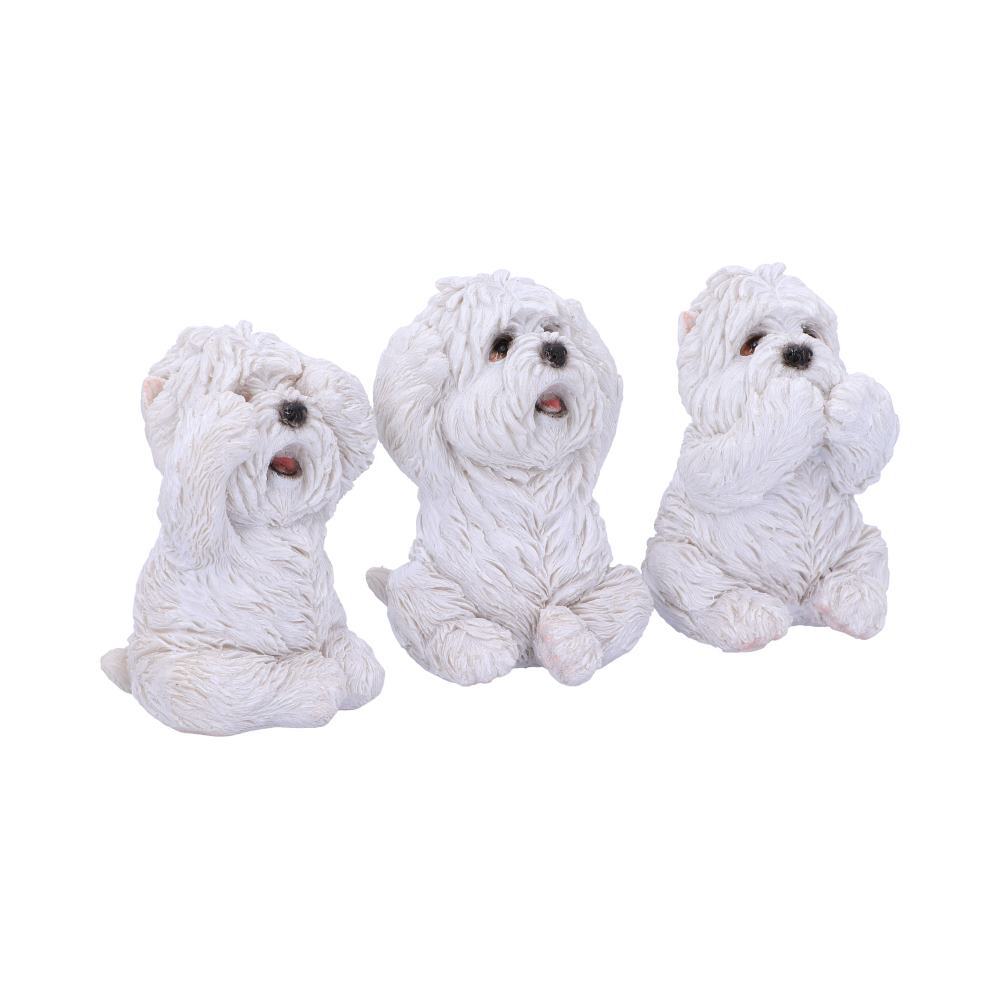 Nemesis Now Three Wise Westies Figurine Set – 8cm