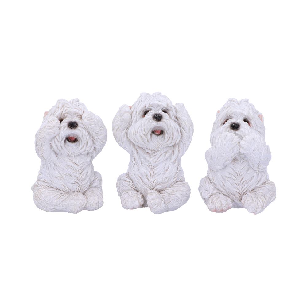 Nemesis Now Three Wise Westies Figurine Set – 8cm