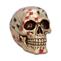 Dead Man’s Hand Gold Playing Card Skull Ornament, 15cm