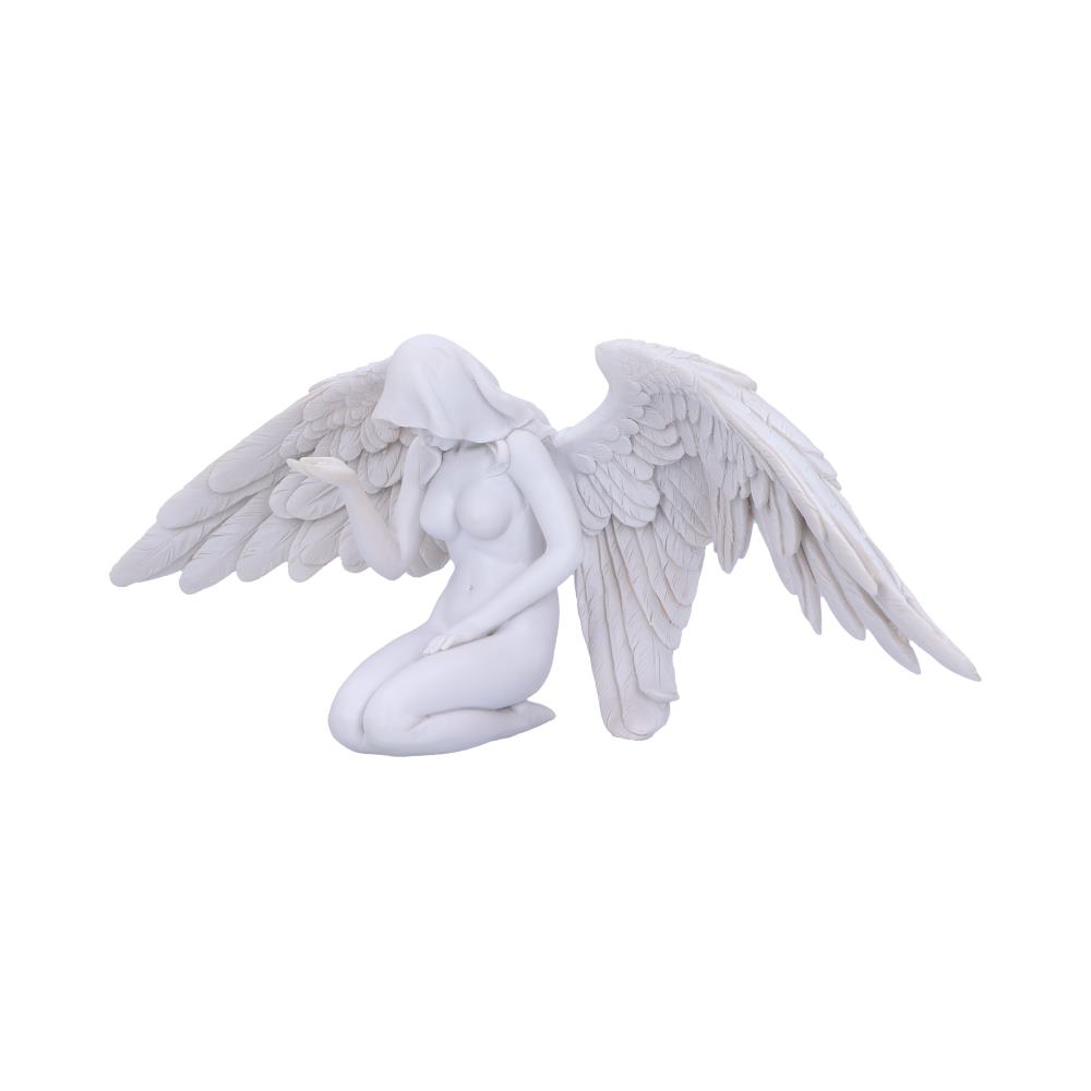 Angels Offering White Kneeling Angel Figurine 38cm – Nemesis Now
