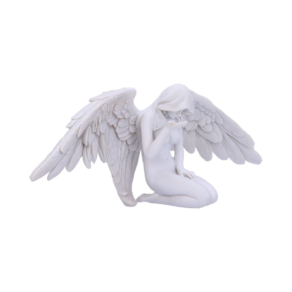 Angels Offering White Kneeling Angel Figurine 38cm – Nemesis Now