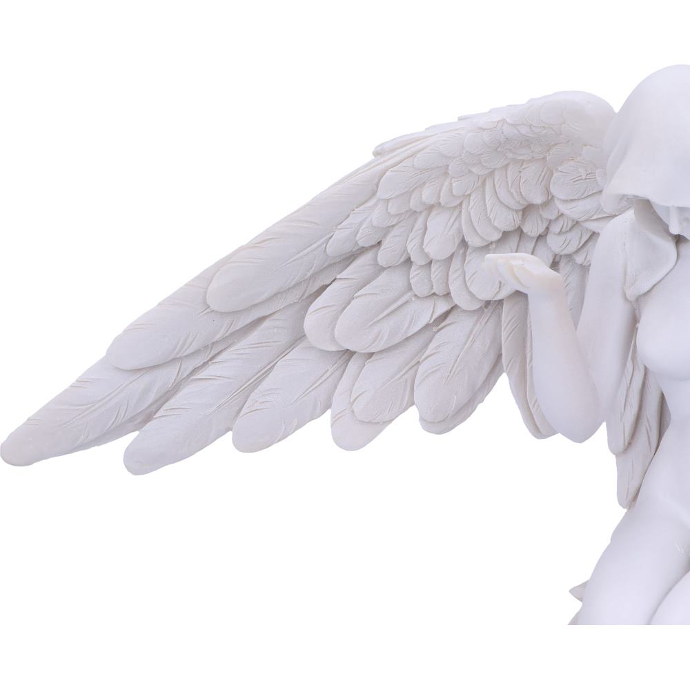 Angels Offering White Kneeling Angel Figurine 38cm – Nemesis Now