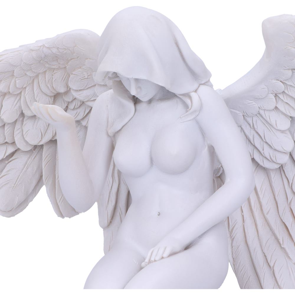 Angels Offering White Kneeling Angel Figurine 38cm – Nemesis Now