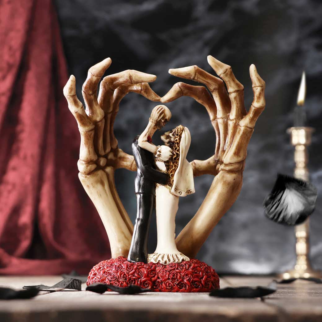 From This Day Forward Skeleton Wedding Couple Figurine, 20cm