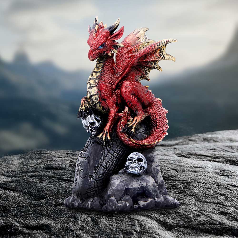 Vermillion Rune Protector Red Dragon Figurine 9.5cm – Nemesis Now