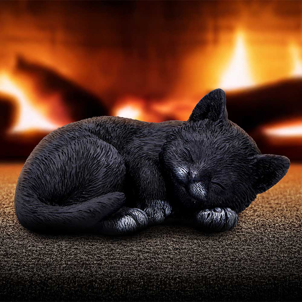 Feline Dream Sleeping Black Cat Figurine 11.3cm | Nemesis Now