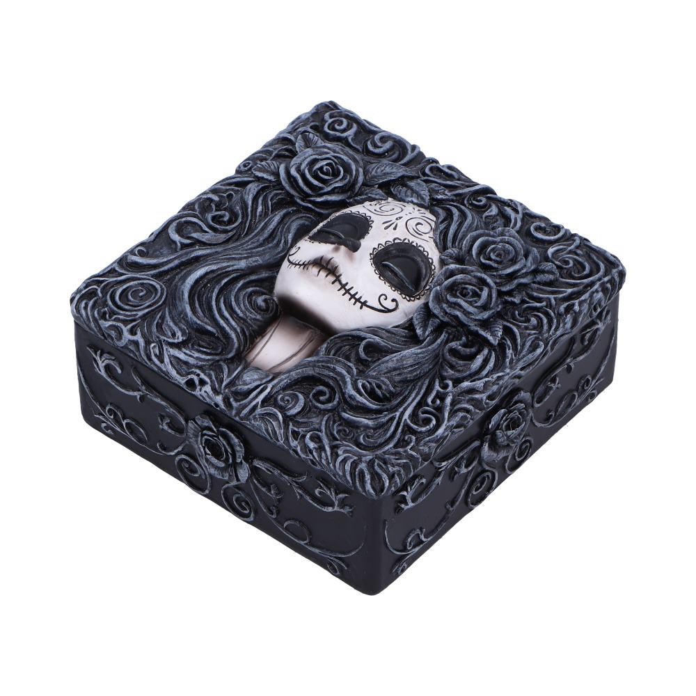 Flor de Muerte Day of the Dead Trinket Box 6.3cm | Nemesis Now