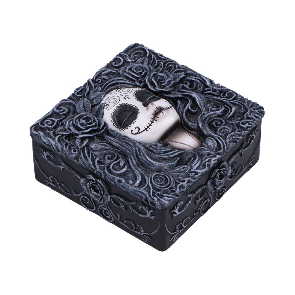 Flor de Muerte Day of the Dead Trinket Box 6.3cm | Nemesis Now