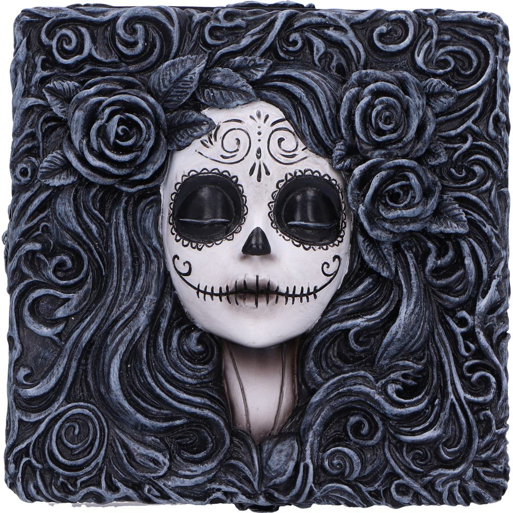 Flor de Muerte Day of the Dead Trinket Box 6.3cm | Nemesis Now