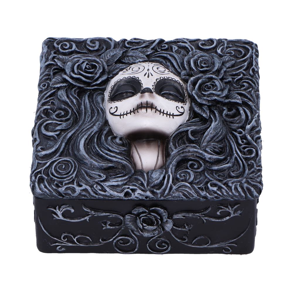 Flor de Muerte Day of the Dead Trinket Box 6.3cm | Nemesis Now
