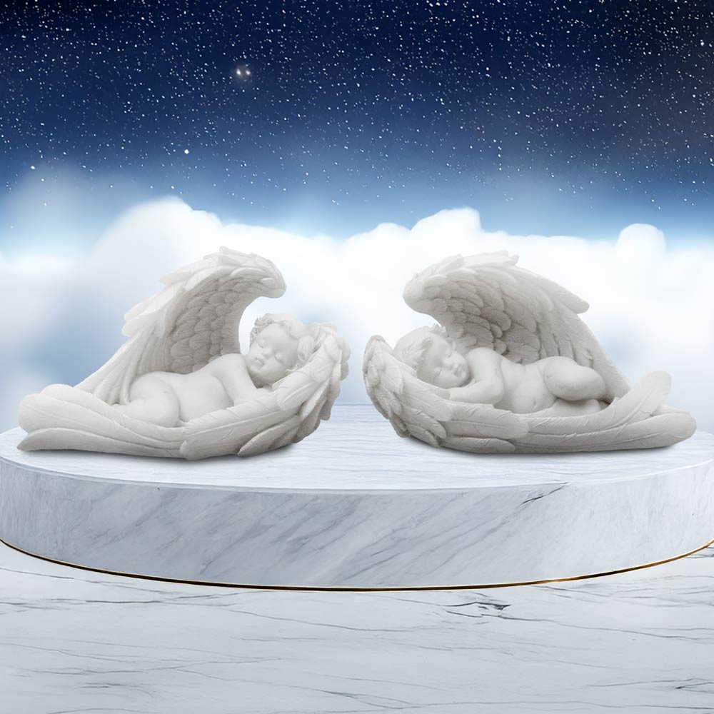 Softly They Sleep Sleeping Cherub Figurines Set of 2 – Nemesis Now