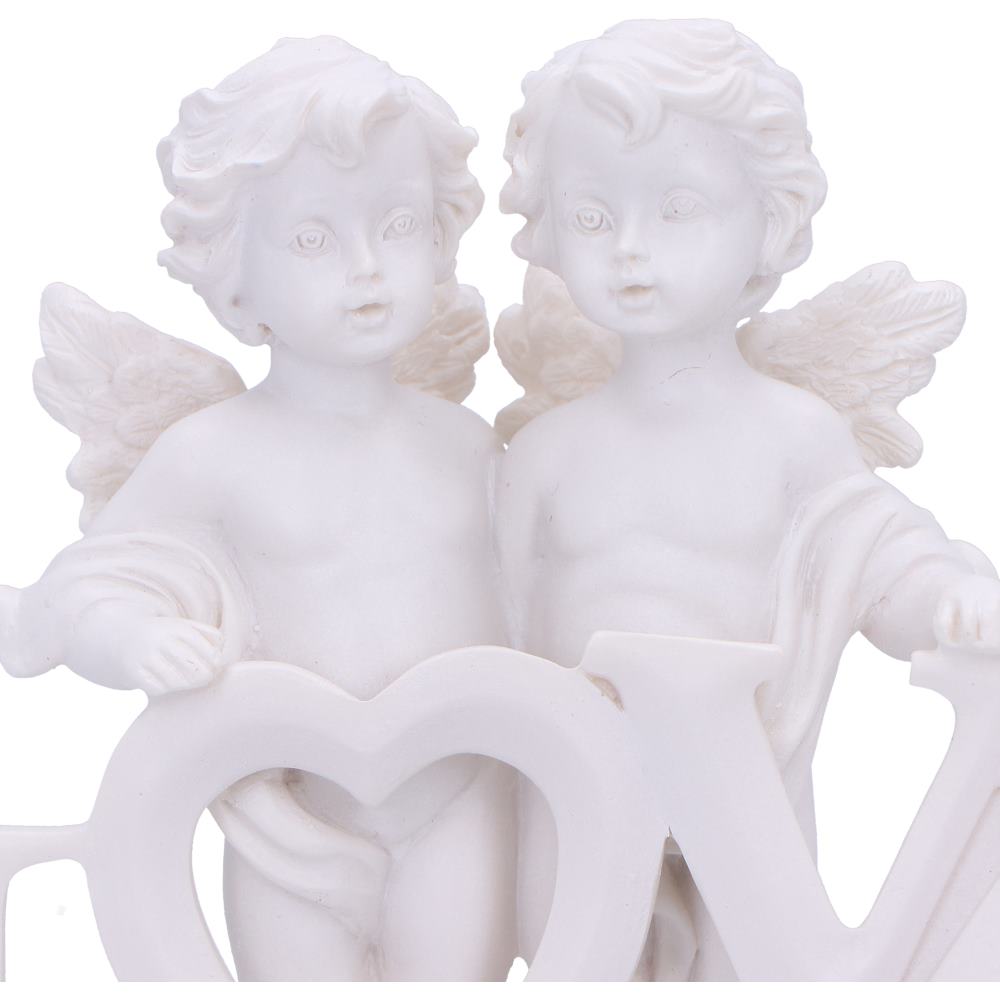 Cherub Couple LOVE Figurine 10cm – Nemesis Now White Angel Ornament