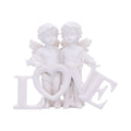 Cherub Couple LOVE Figurine 10cm – Nemesis Now White Angel Ornament