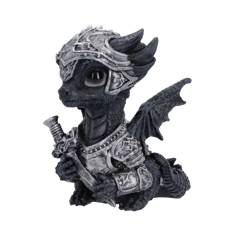 Sir Swordflame Black Dragon Figurine 10cm | Nemesis Now