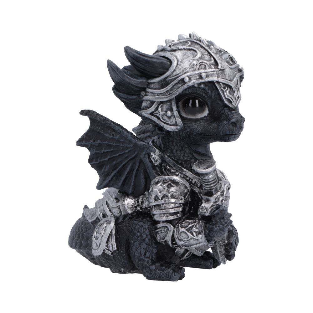 Sir Swordflame Black Dragon Figurine 10cm | Nemesis Now