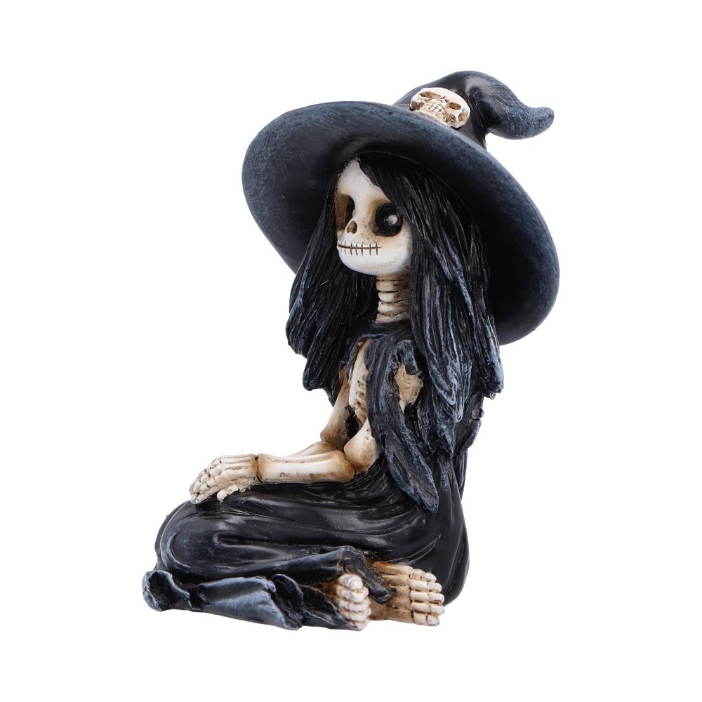 Hexabelle Skeleton Witch Figurine | Gothic Halloween Collectible | Nemesis Now 8.8cm