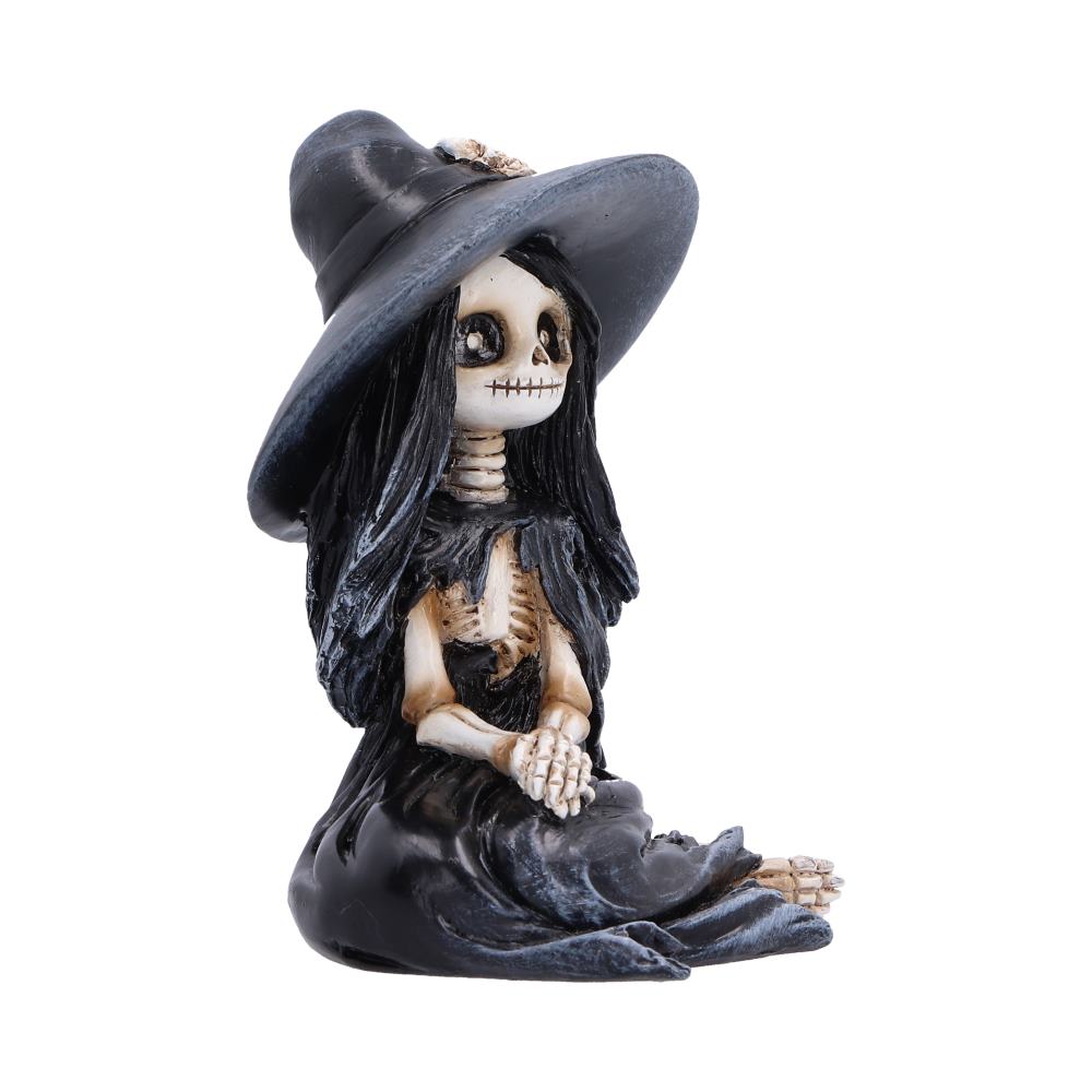 Hexabelle Skeleton Witch Figurine | Gothic Halloween Collectible | Nemesis Now 8.8cm