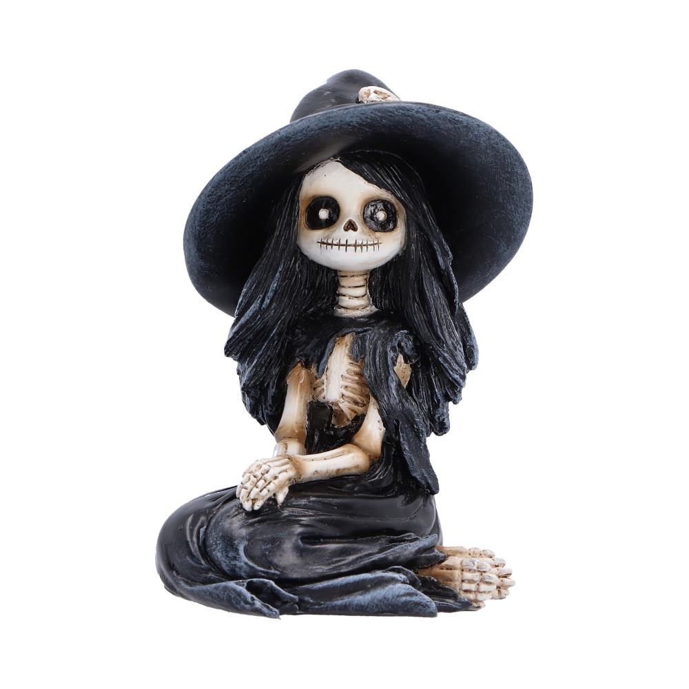 Hexabelle Skeleton Witch Figurine | Gothic Halloween Collectible | Nemesis Now 8.8cm